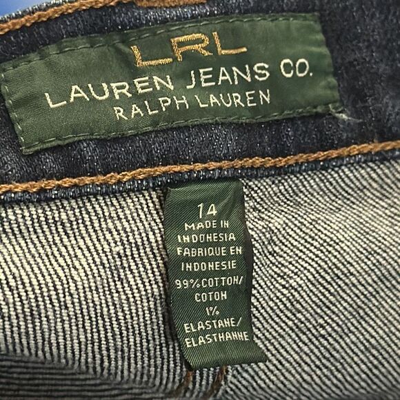 Lauren Ralph Lauren LRL Womens Dark Wash Classic Straight Jeans size 14 - Picture 8 of 11